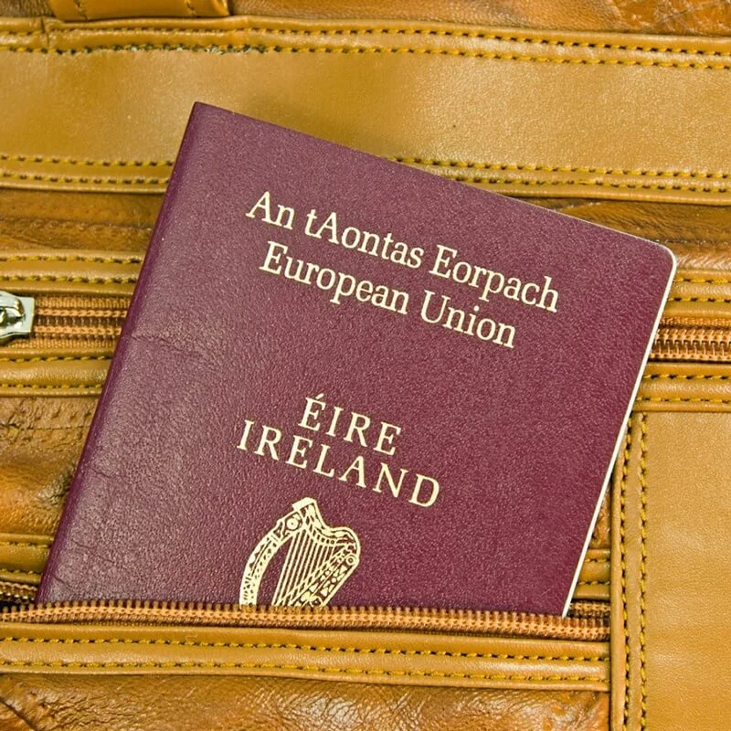 Aplicación de fotografía de pasaporte irlandés