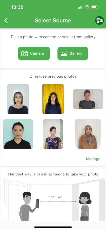 Aplikacija 7ID: Uzbekistan Visa Photo Maker