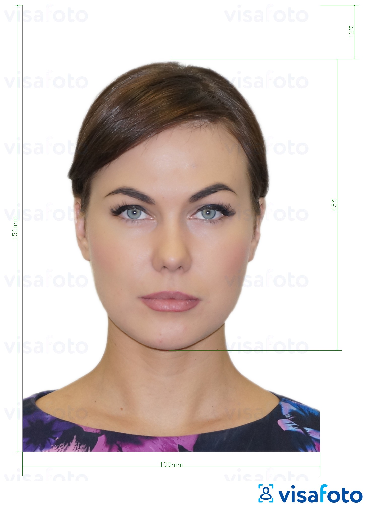Exempel av foto för Moldavien ID-kort (Buletin de identitate) 10x15 cm  med en optimal storlek