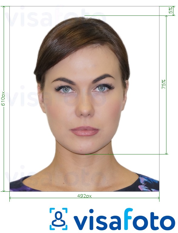 Exempel av foto för Polen ID-kort online 492x610 pixlar  med en optimal storlek