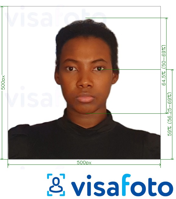 Exempel av foto för Rwanda East Africa Tourist Visa online  med en optimal storlek
