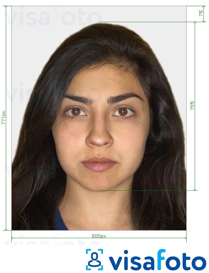 Exempel av foto för Turkiskt passoligkort  med en optimal storlek